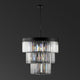 Safavieh Couture Coulette 3 Tier Crystal Chandelier Black