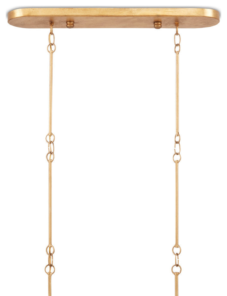 Grand Lotus White Oval Chandelier