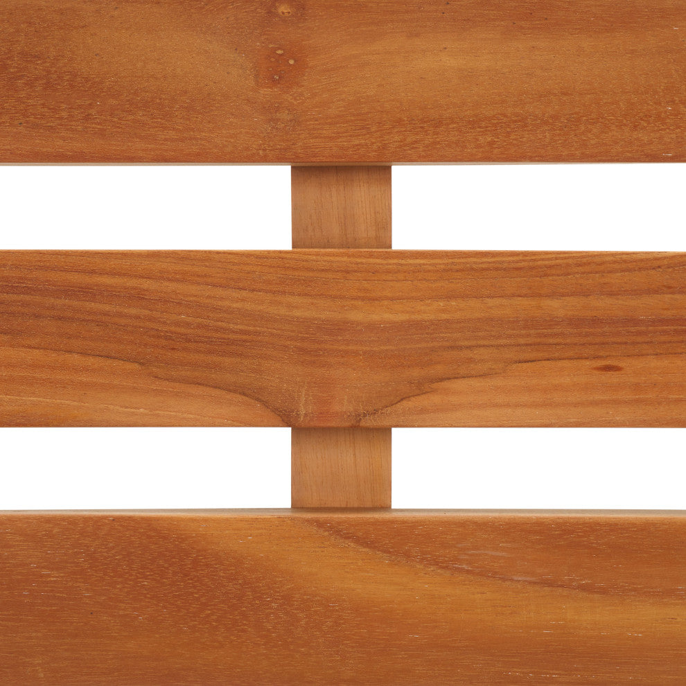 Safavieh Indoor-Outdoor Anna Solid Teak Chair, Set of 2, Natural