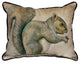 Pair of Betsy Drake Squirrel Large Pillows 15 Inch x 22 Inch