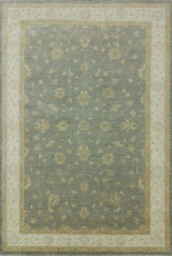Traditional Chobi Oriental Wool Area Rug 6'x9', MC612