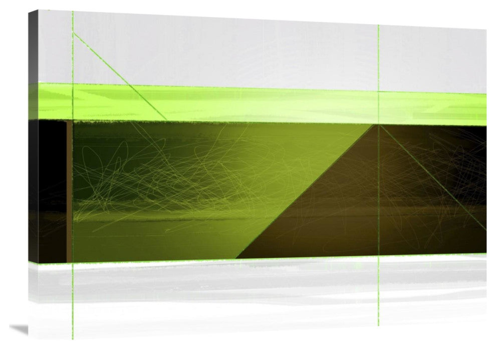 "Abstract Brown And Green" Fine Art Print