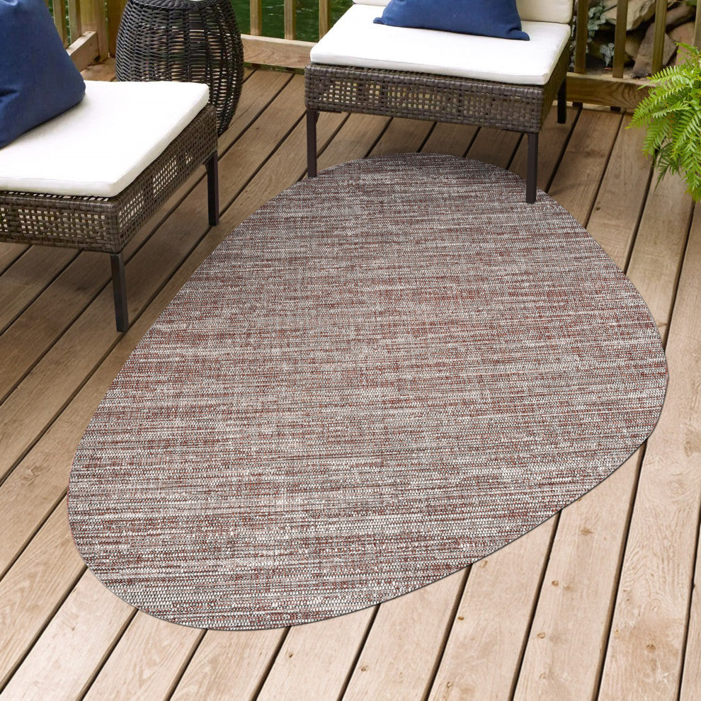Callan Modern Rustic Abstract Indoor/Outdoor Shaped Area Rug