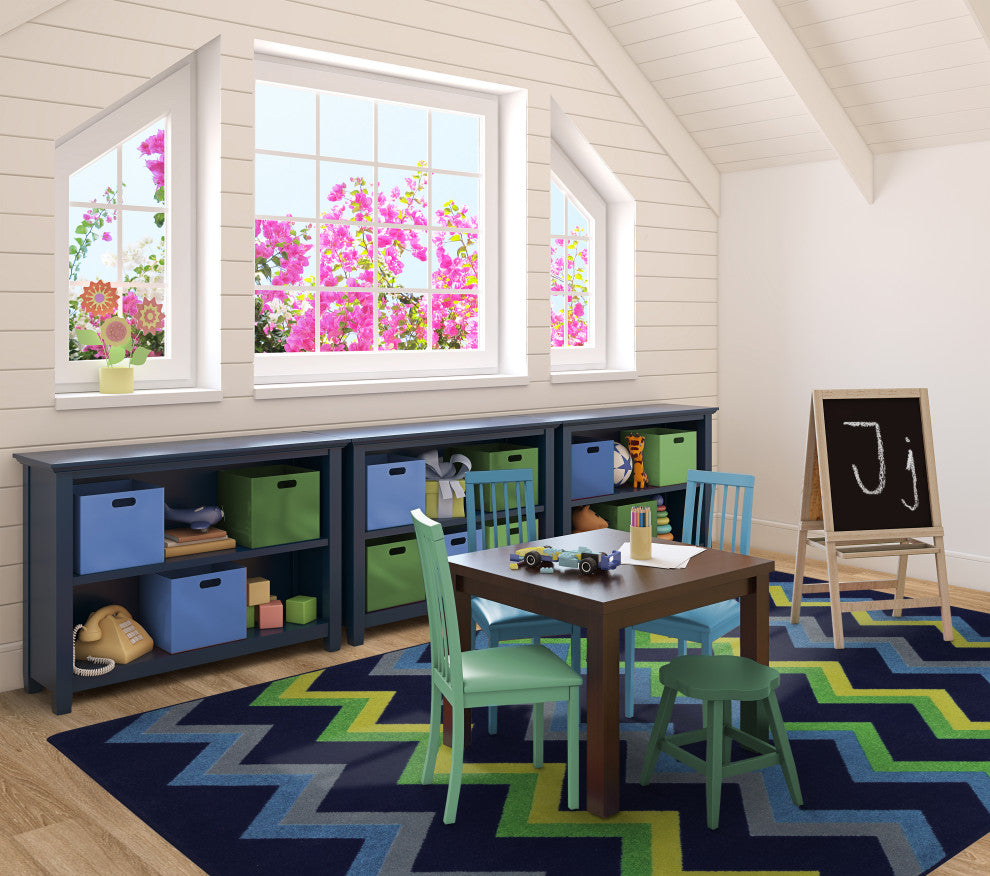 Kid Essentials Rug, Sonic, Navy, 5'4"x7'8"