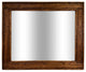 Herringbone Stained Vanity Mirror, Special Walnut, 36"x30", Horizontal
