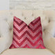 Valentina Red Luxury Throw Pillow, 20"x26" Standard