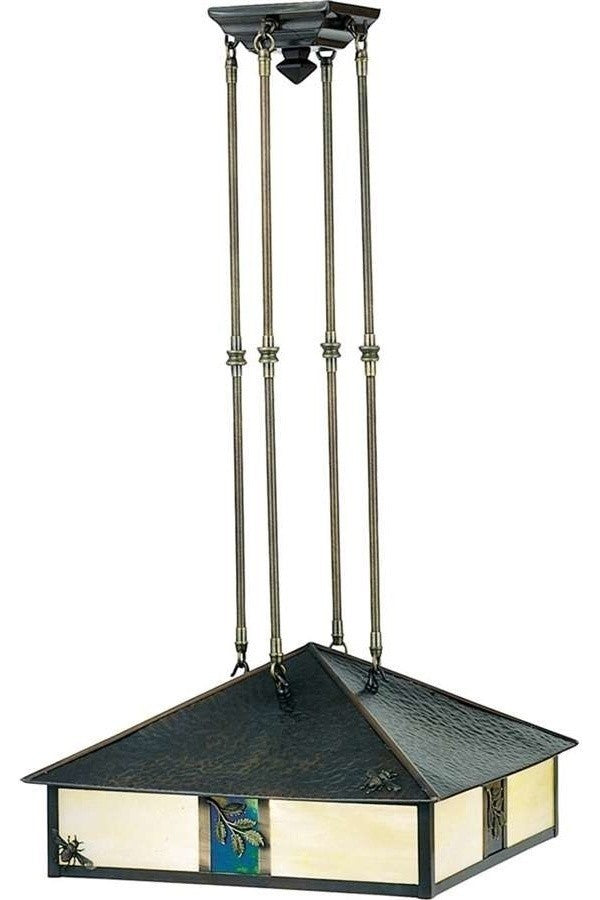 17.5 Square Seneca Sprig Pendant