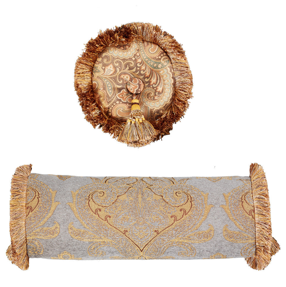 Aico Amini Elizabeth 13 pc King Comforter Set in Aqua