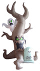 Halloween Inflatable Grave Scene With Tree Monster and Ghost, 8'