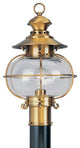 Harbor Outdoor Post Lantern, Flemish Brass
