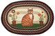 Earth Rugs OP-344 Folk Art Cat Oval Patch 20" x 30"