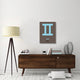 "Gemini Zodiac Sign Blue" Fine Art Print