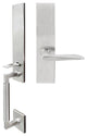 Ecco Lever, Mortise Full Dummy Handleset, Right Hand, Satin Stainless Steel