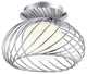 Eglo 1x40w Ceiling Light W/ Chrome Finish & Opal Frosted Glass - 91166A
