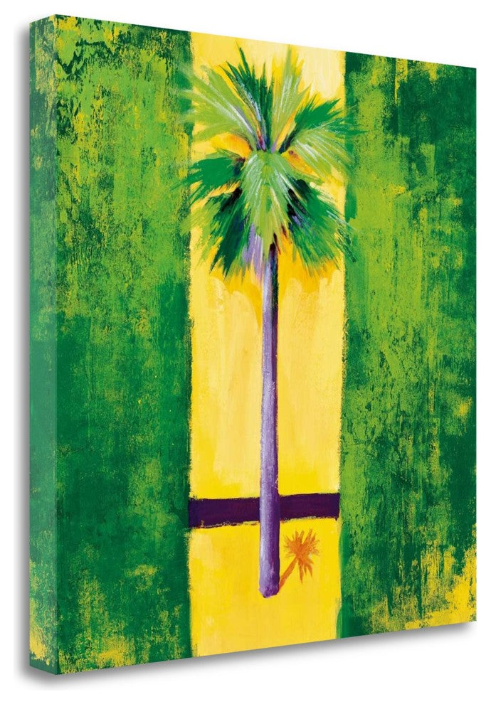 "Neon Palm III" By Liz Jardine,Ready to Hang Giclee Print on Gallery Wrap Canvas
