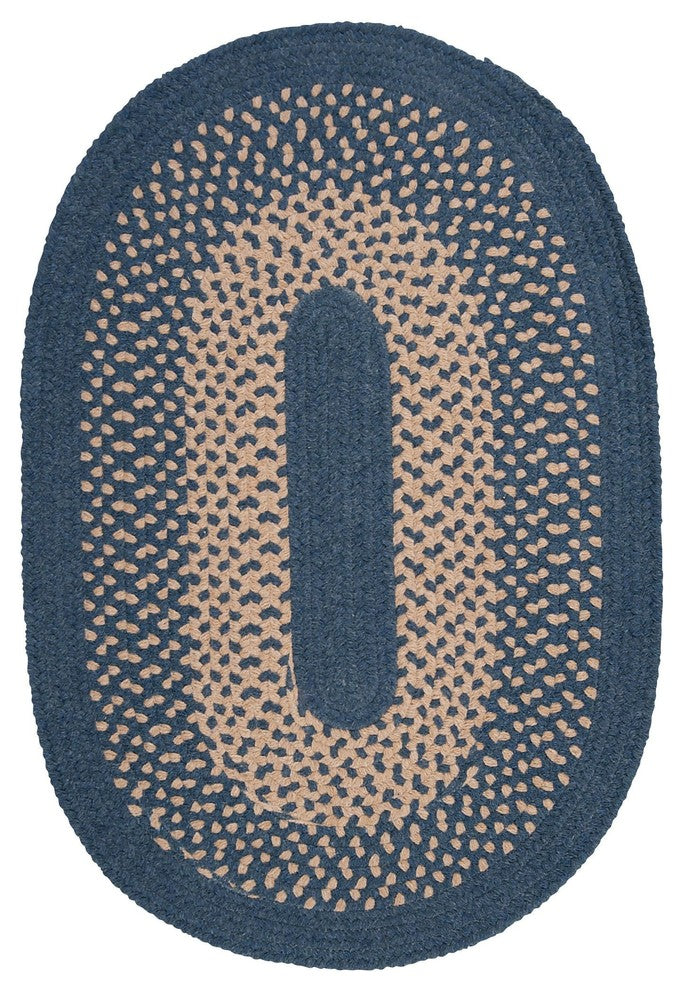 Colonial Mills Jackson JK50 Federal Blue Traditional Area Rug, Round 12'x12'