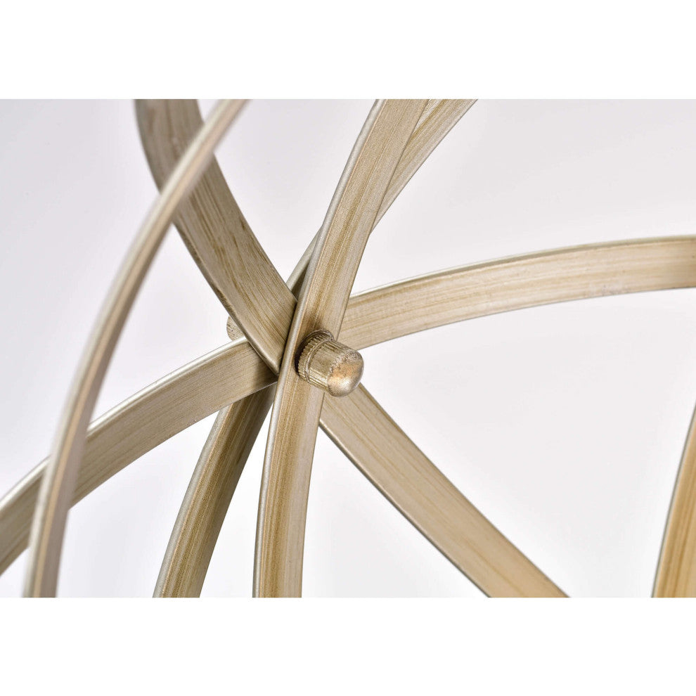 Iris Light Gold With Bronze Tone Large Orb 4-light Chandelier