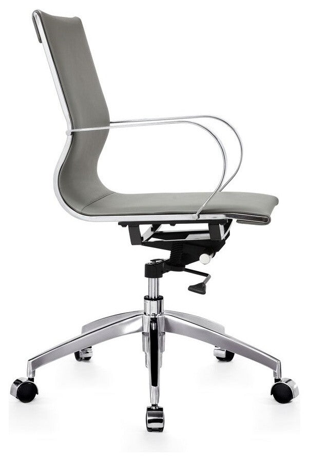 Modern Slide Mid Back Management Office Chair,Gray