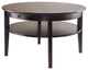 Amelia Round Coffee Table With Pull Out Tray