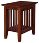 AFI Mission Solid Wood Chair Side Contemporary Table in Walnut