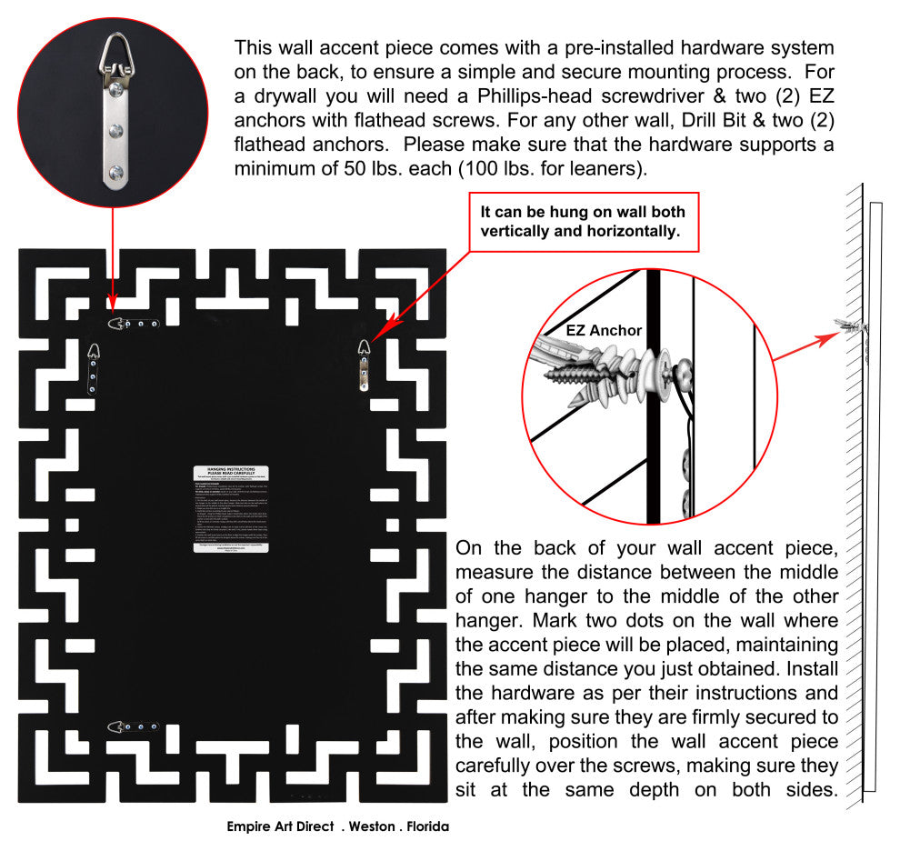Rectangular Antique Wall Mirror, 0.75" Beveled Center, 40"x 31" Bathroom Mirror