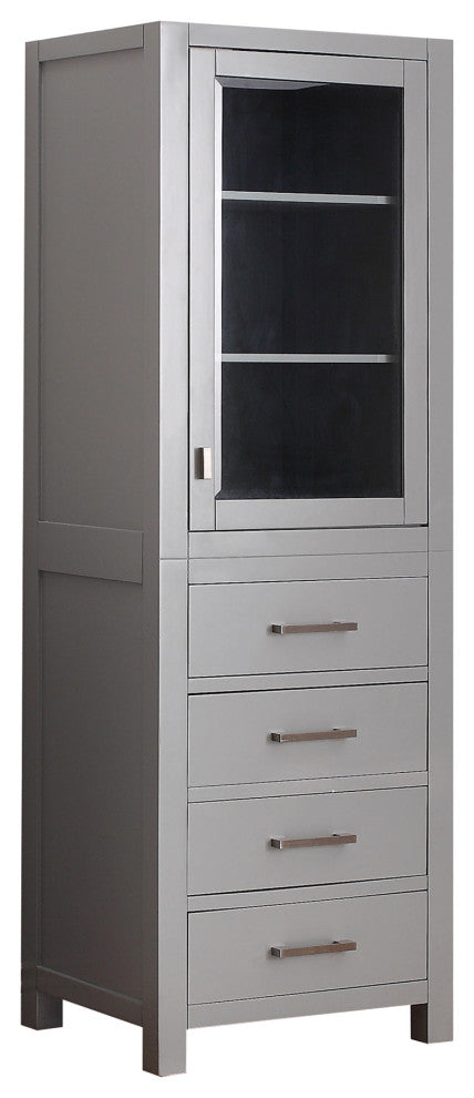 Avanity Modero 24" Linen Tower, Chilled Gray Finish