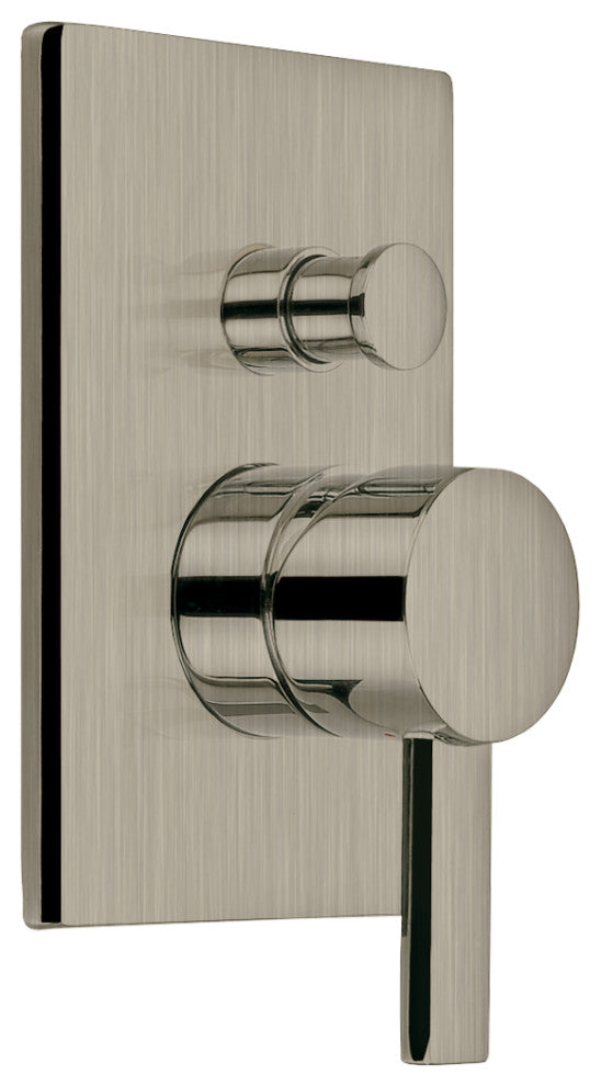 Pressure Balance Mixer With Diverter Trim Kit, Brushed Nickel