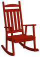 Pine Classic Porch Rocker, Tractor Red