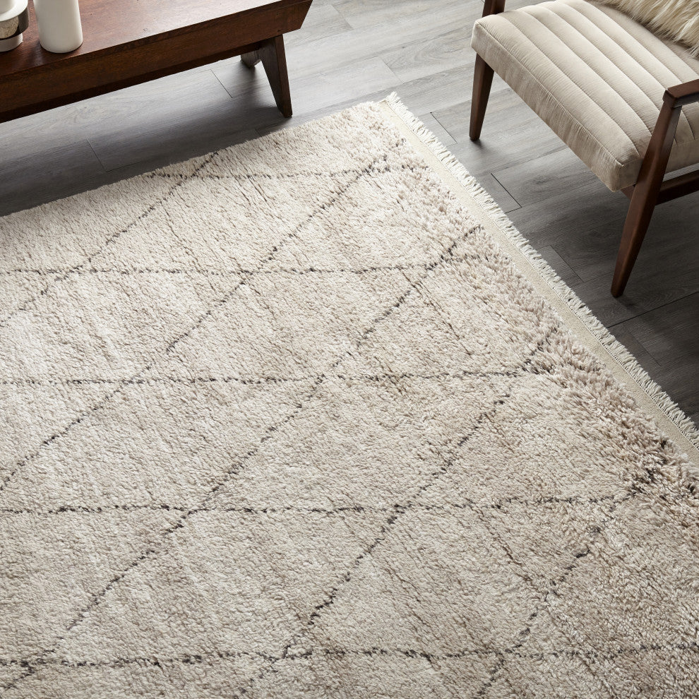 Shaggy Moroccan, Handmade Area Rug 5' 0" x 8' 0", 10 X 14