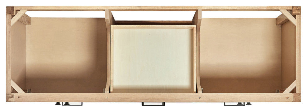 ARIEL Cambridge 66 in. Double Sink Base Cabinet In Oak