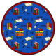 Kid Essentials Rug, Read the Word, 7'7" Round
