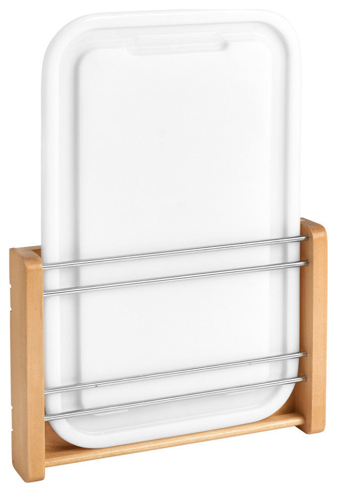 Wood Door Mount Cutting Board With Polymer Cutting Board, 11.31"