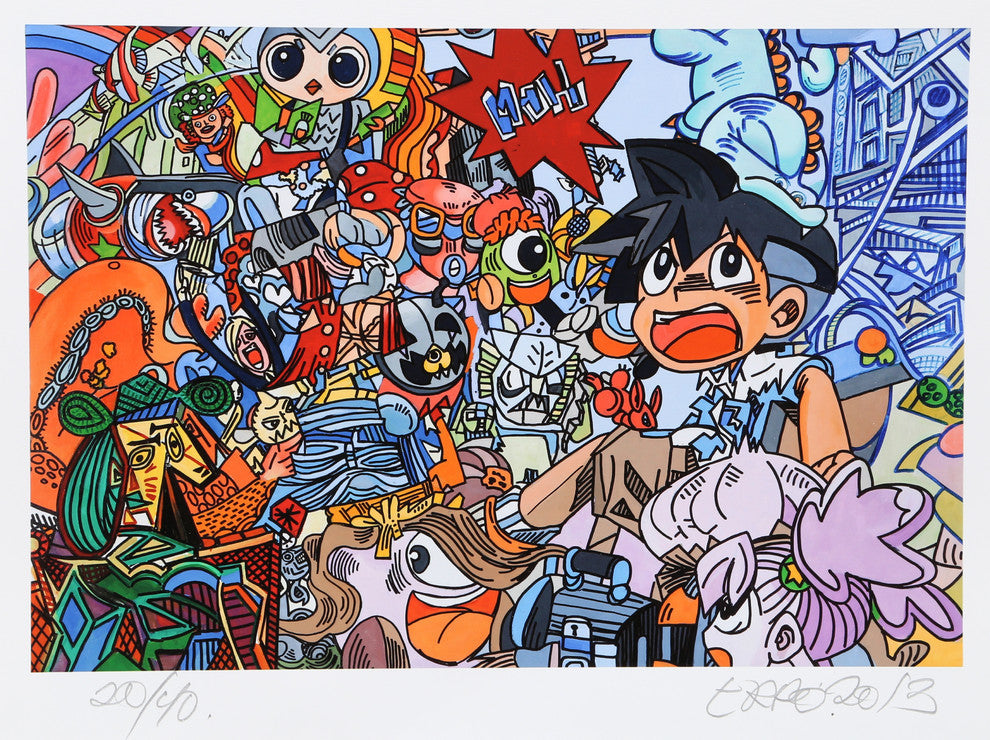 Gudmundur Erro "Le Petit Manga Picasso" Inkjet