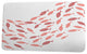 Beach Vacation Escuela Coastal Print Bath Mat, Coral, 21"x34"