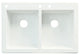 33.0625-in x 22.0625-in Drop-in Radius Granite Kitchen Sink