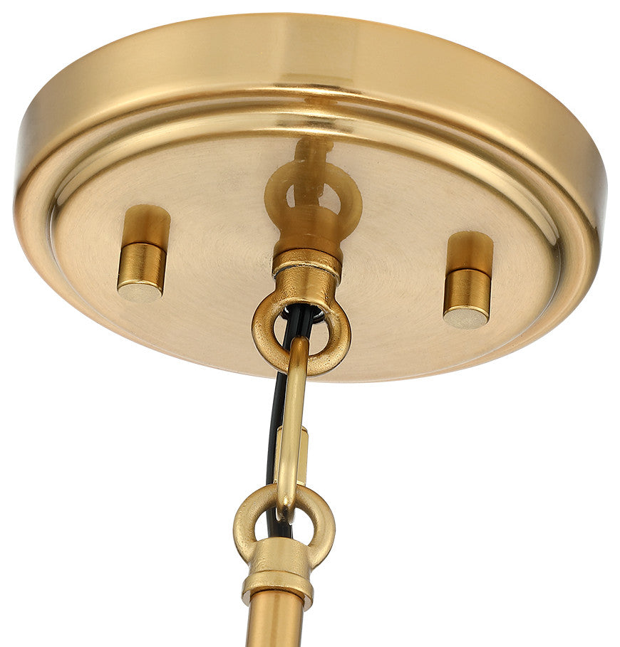 26" W 5-Light Brass Modern Bohemian Chandelier With Tiered Rattan Shade