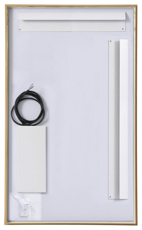 Modern Brass Led Mirror