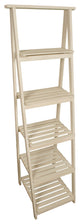 Wald Imports Whitewash Wood Decorative Garden Display Ladder