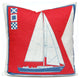 Sailboat Pillow, Americana