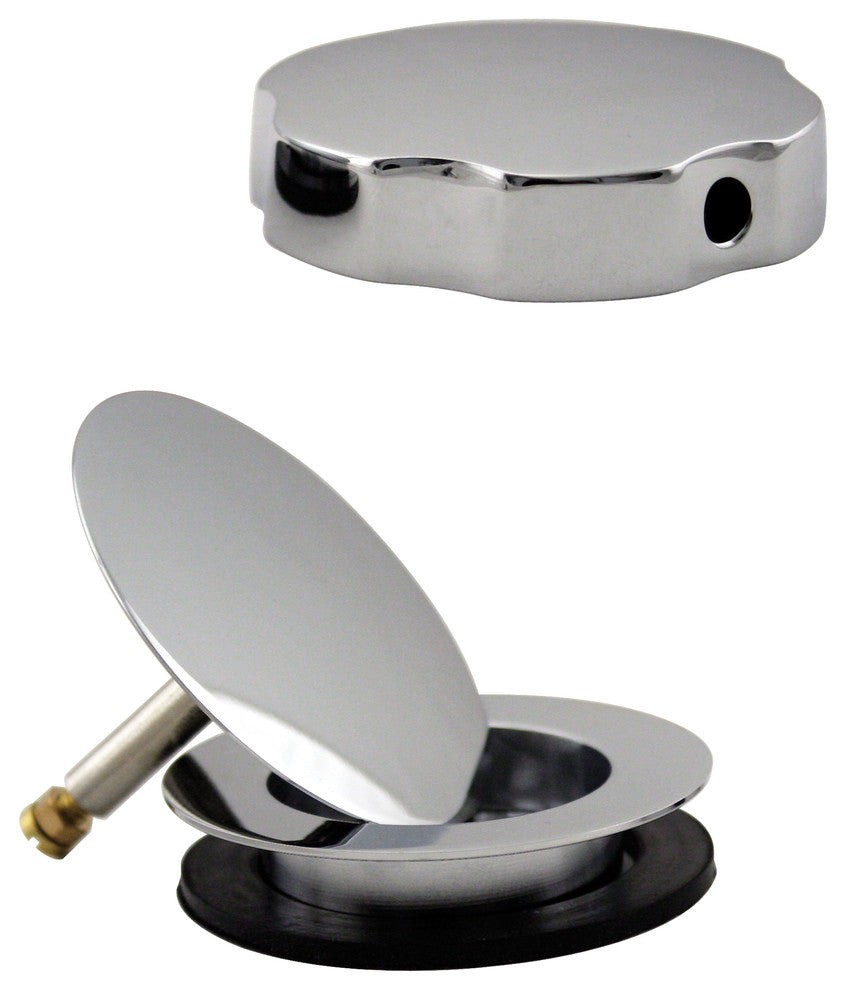 European Style Trim For Cable Drive Bath Waste In Polished Chrome