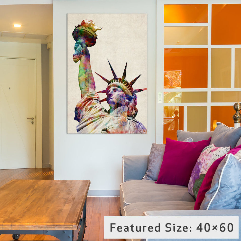 "Statue of Liberty" by Michael Tompsett, 26x18x1.5"