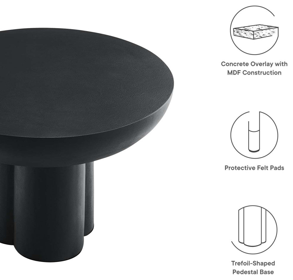 Caspian Round Concrete Coffee Table