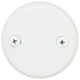 Twist and Close Sch. 40 ABS Bath Waste With 2-Hole Elbow, Powder Coated White