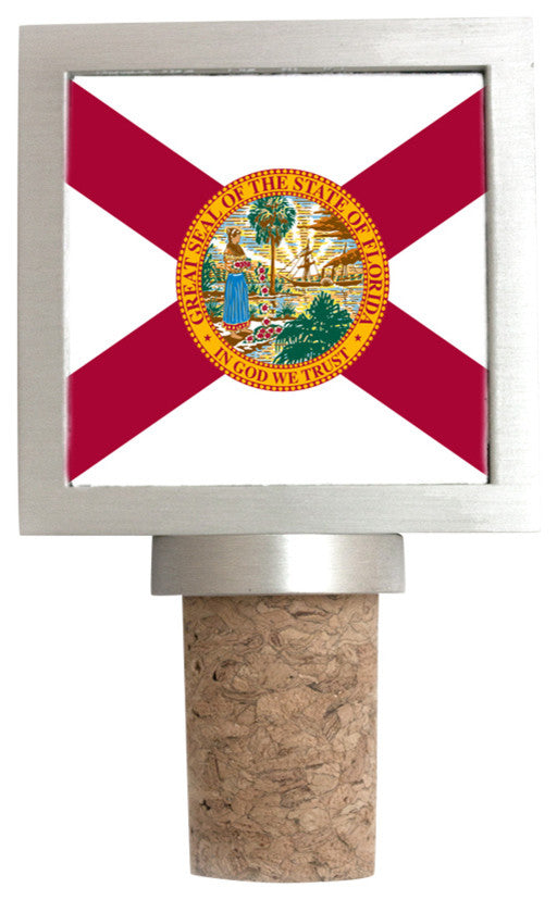 Florida Flag Wine Stopper