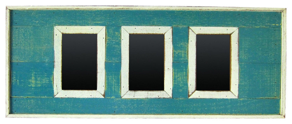 Hanging Frame for 3 Pictures, Aqua