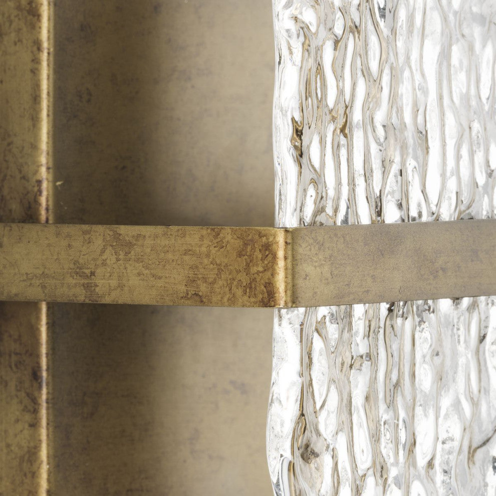 Chevall Collection 2-Light Modern Organic Wall Sconce, Gold Ombre