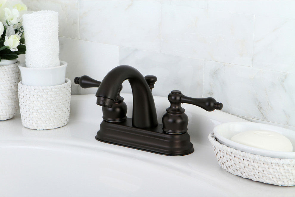 Kingston Brass 4" Centerset Bathroom Faucet, Oil Rubbed Bronze