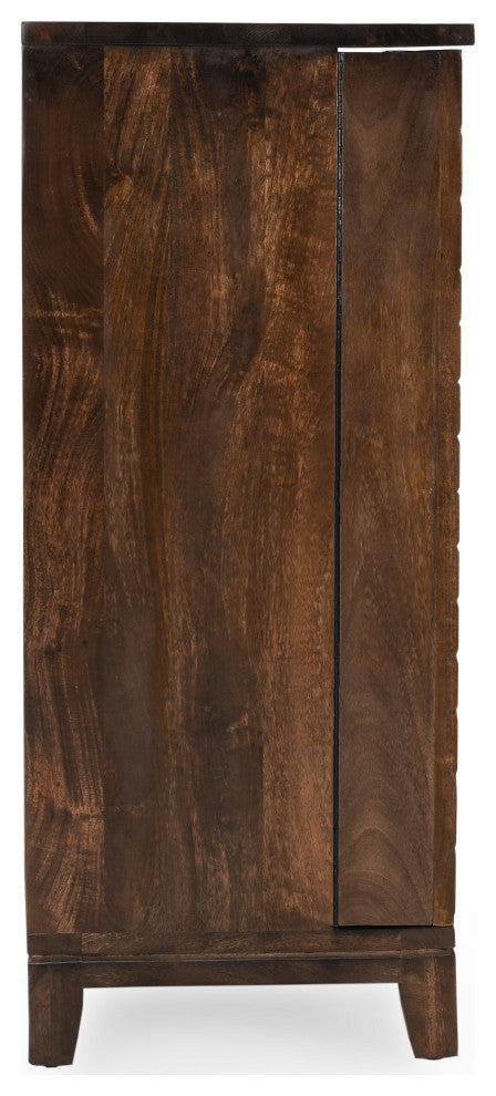 Vivienne Mango Wood Wine Cabinet by Kosas Home, Brown