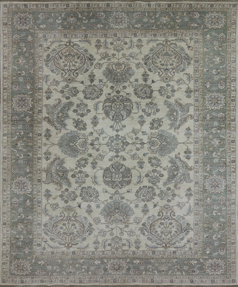 Floral Handmade Peshawar Oriental Area Rug 8'x10', MC568