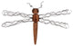 Wire Wing Dragonfly, 16x1x10"h